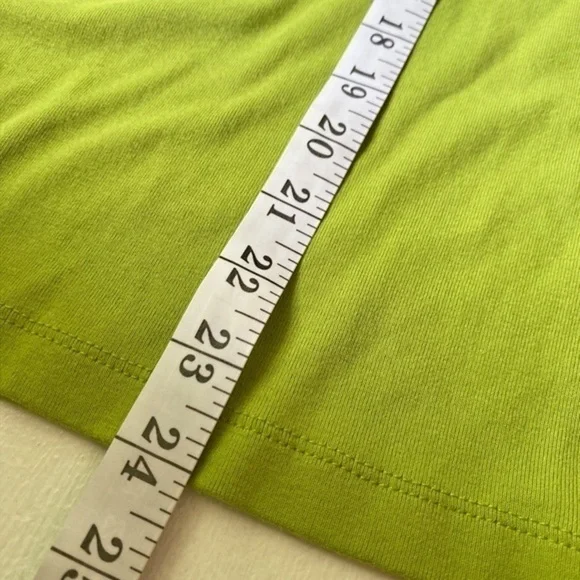 Jones‎ New York Sport Green Cotton V-Neck Short Sleeve Shirt - Picture 6 of 6